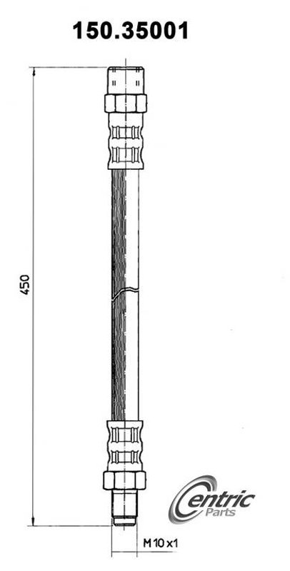 Centric 150.35001 Brake Hydraulic Hose - Front