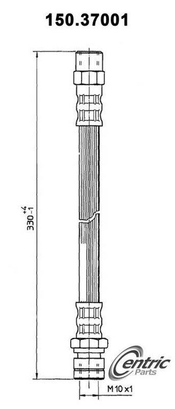 Centric 150.37001 Brake Hydraulic Hose - Front