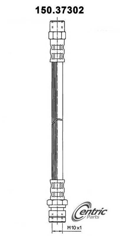 Centric 150.37302 Brake Hydraulic Hose - Rear