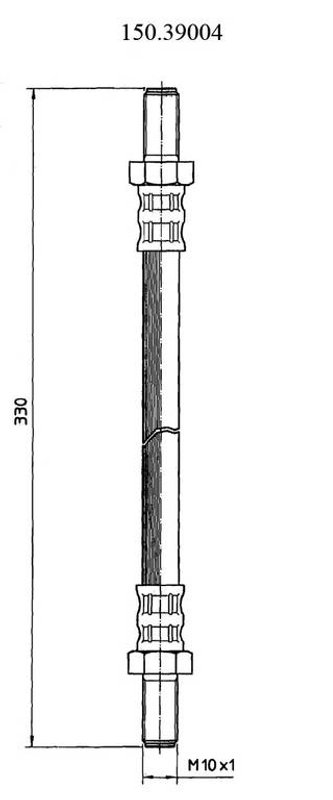 Centric 150.39004 Brake Hydraulic Hose - Front