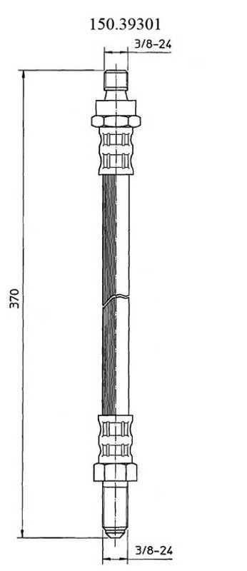 Centric 150.39301 Brake Hydraulic Hose - Rear