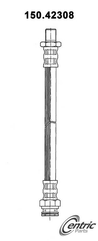 Centric 150.42308 Brake Hydraulic Hose - Rear Right or Rear Right Upper
