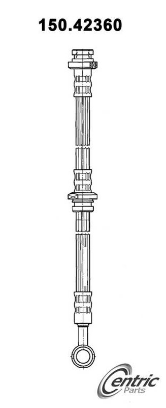 Centric 150.42360 Brake Hydraulic Hose - Rear Left