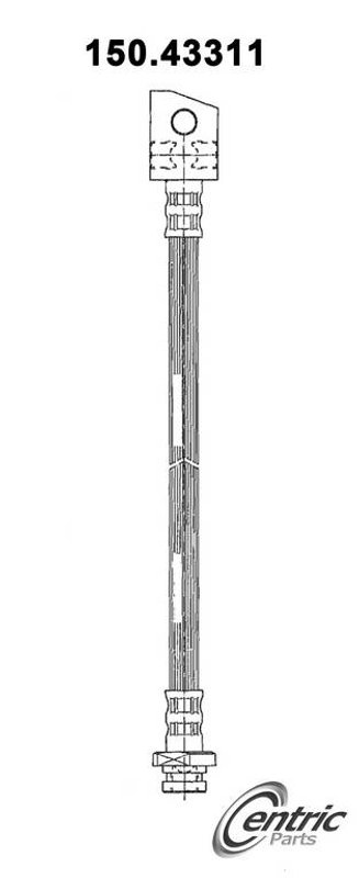 Centric 150.43311 Brake Hydraulic Hose - Rear