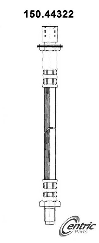 Centric 150.44322 Brake Hydraulic Hose - Rear