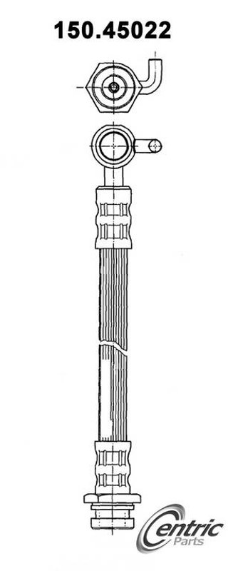 Centric 150.45022 Brake Hydraulic Hose - Front Left