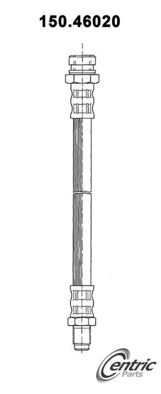 Centric 150.46020 Brake Hydraulic Hose - Front Upper, Rear, Rear Lower or Rear Upper