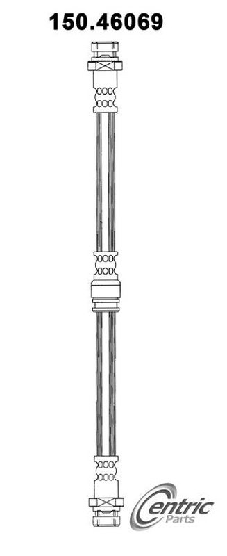 Centric 150.46069 Brake Hydraulic Hose - Front or Front Lower