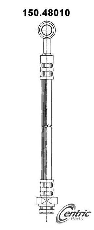 Centric 150.48010 Brake Hydraulic Hose - Front, Front Lower or Rear