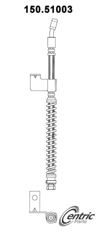 Centric 150.51003 Brake Hydraulic Hose - Front Right