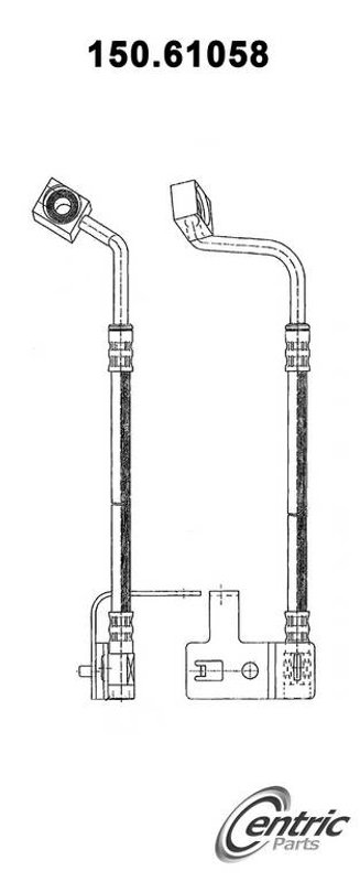 Centric 150.61058 Brake Hydraulic Hose - Front Left