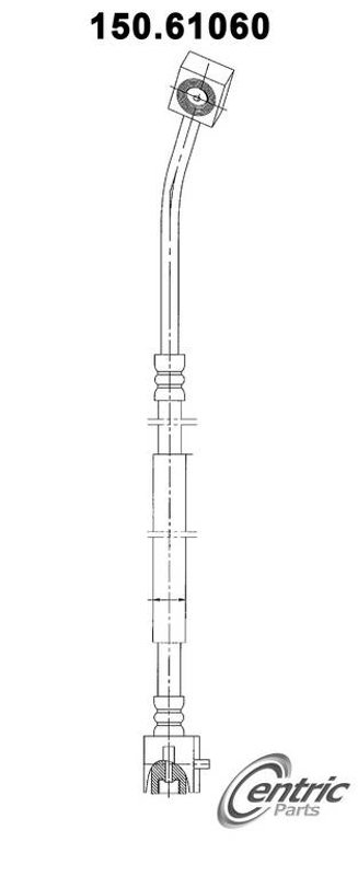 Centric 150.61060 Brake Hydraulic Hose - Front Left