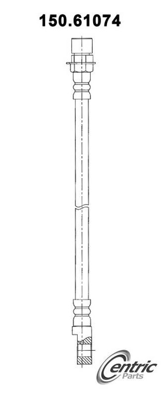 Centric 150.61074 Brake Hydraulic Hose - Front Left
