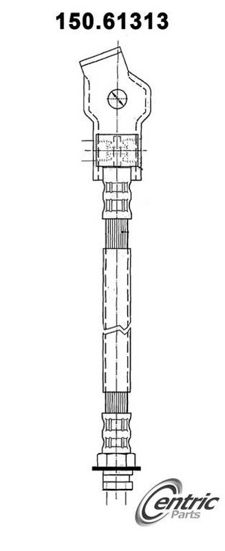 Centric 150.61313 Brake Hydraulic Hose - Rear