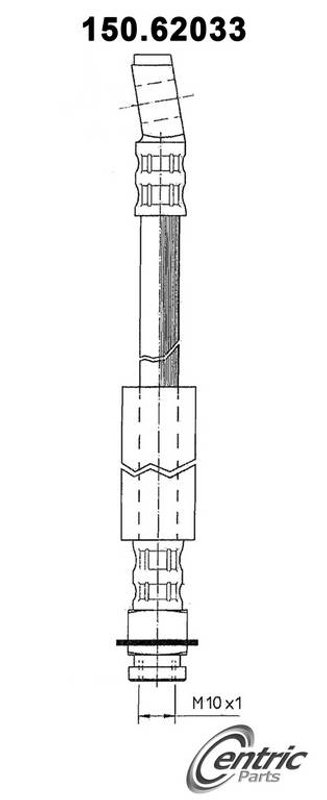 Centric 150.62033 Brake Hydraulic Hose - Front Right