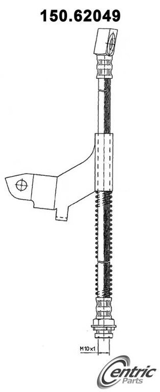 Centric 150.62049 Brake Hydraulic Hose - Front Left