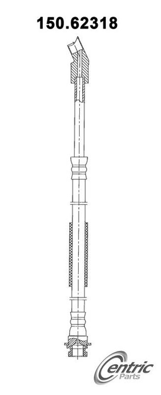 Centric 150.62318 Brake Hydraulic Hose - Rear