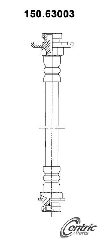 Centric 150.63003 Brake Hydraulic Hose - Front