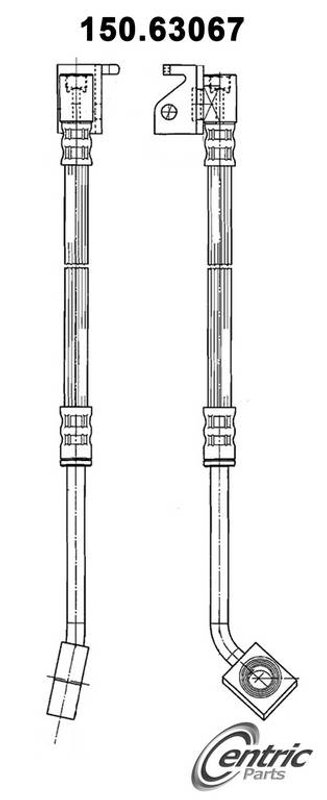 Centric 150.63067 Brake Hydraulic Hose - Front Right