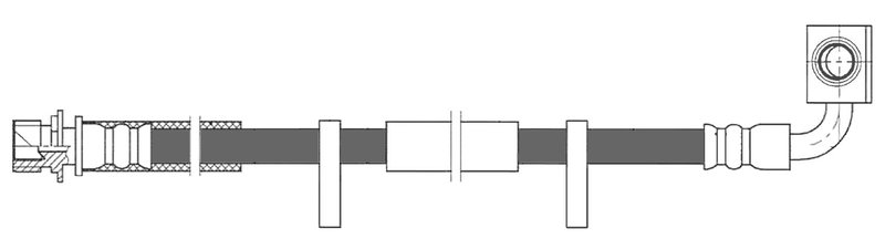 Centric 150.63082 Brake Hydraulic Hose - Front Left