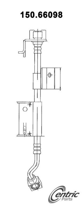 Centric 150.66098 Brake Hydraulic Hose - Front Left
