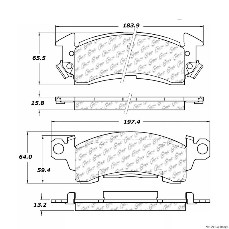 Centric 300.00520 Disc Brake Pad Set - Front