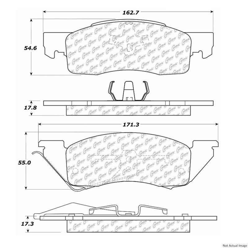 Centric 300.03440 Disc Brake Pad Set - Front