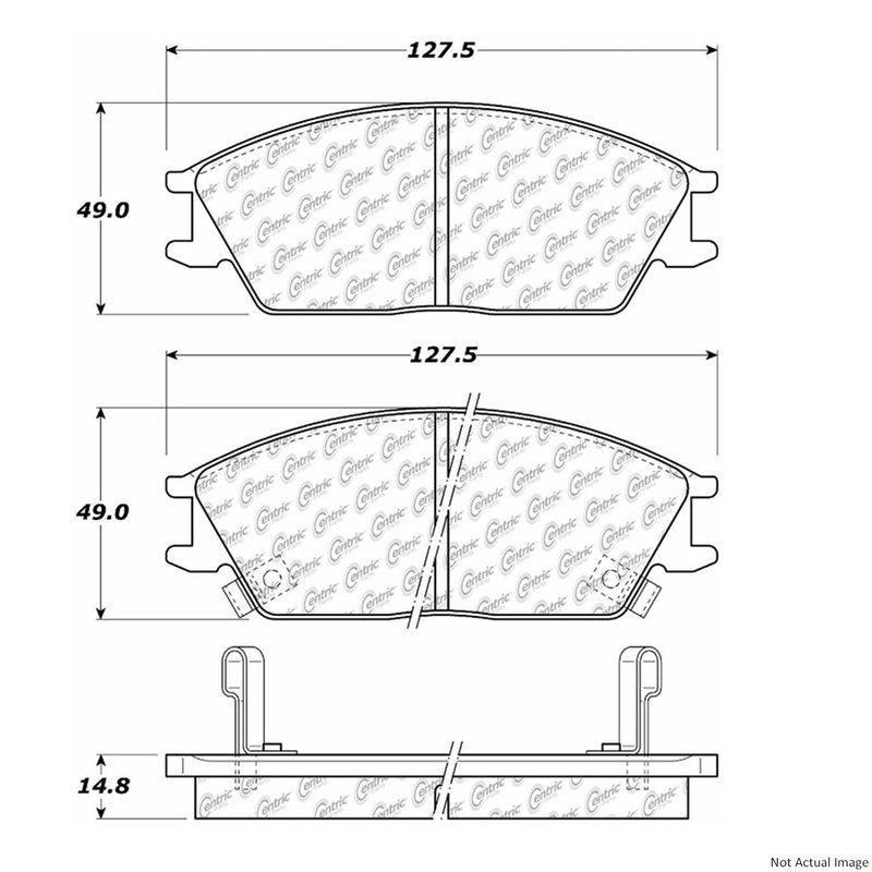 Centric 300.04400 Disc Brake Pad Set - Front