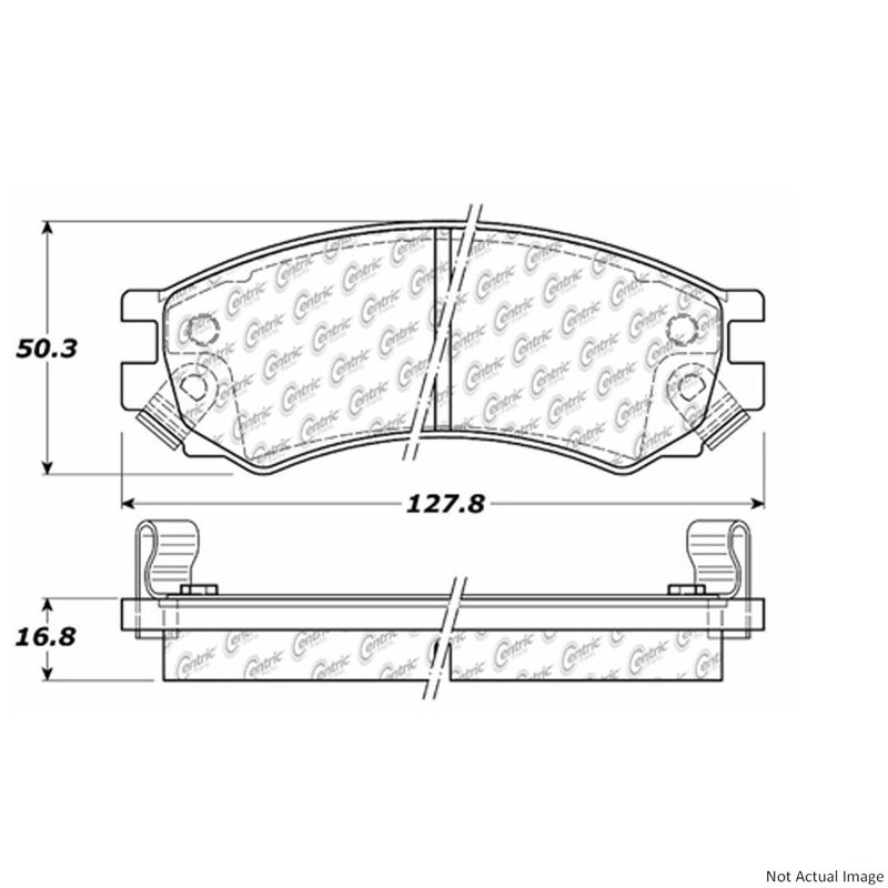Centric 300.05070 Disc Brake Pad Set - Front