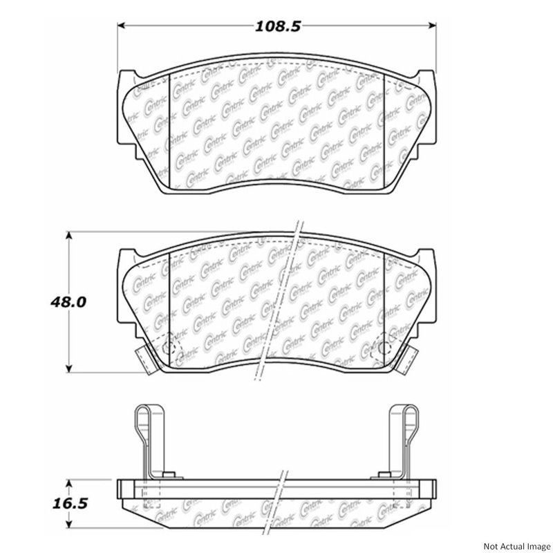 Centric 300.05100 Disc Brake Pad Set - Front or Rear
