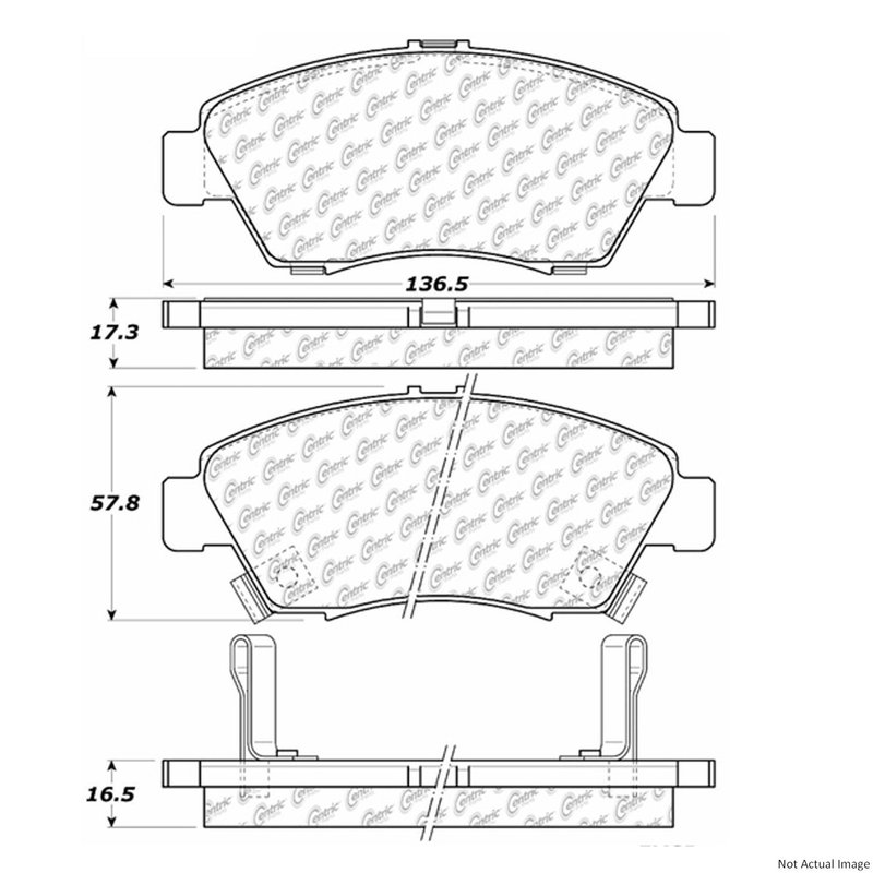 Centric 300.06210 Disc Brake Pad Set - Front