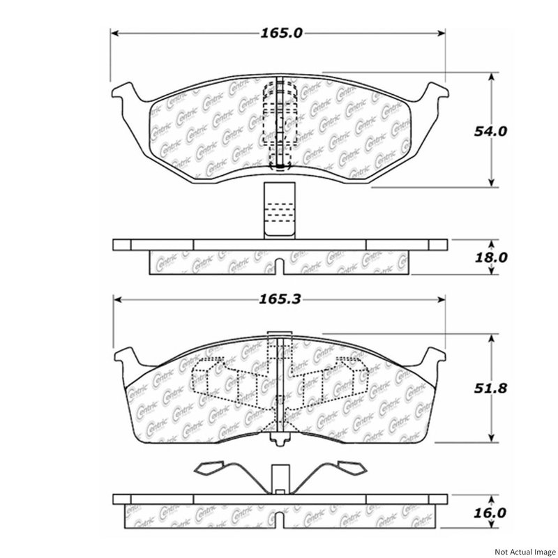Centric 300.06420 Disc Brake Pad Set - Front