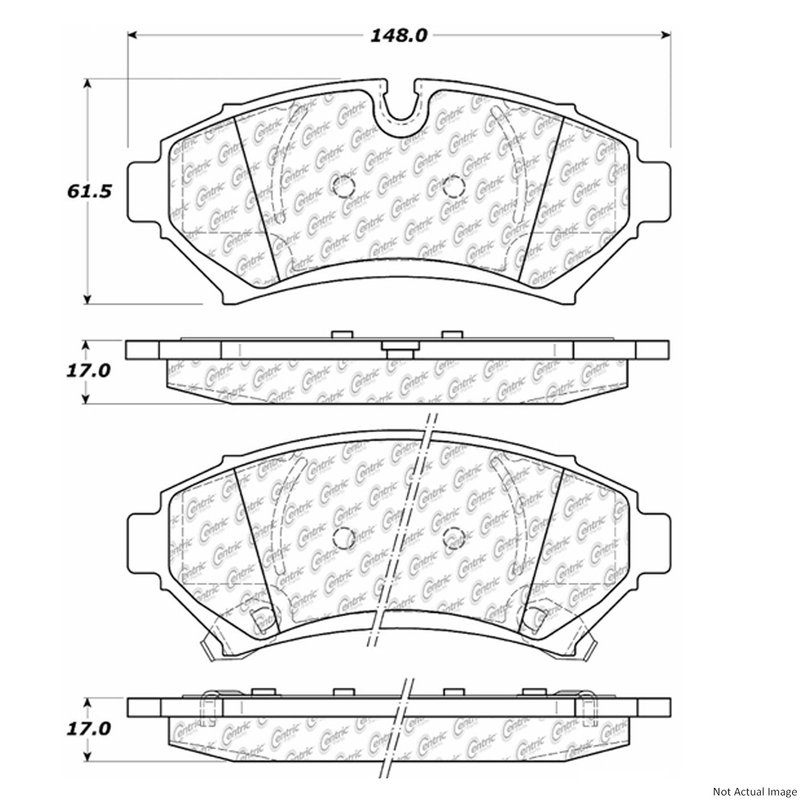 Centric 300.07530 Disc Brake Pad Set - Front