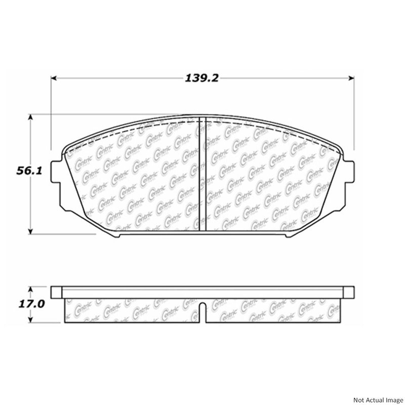 Centric 300.07930 Disc Brake Pad Set - Front