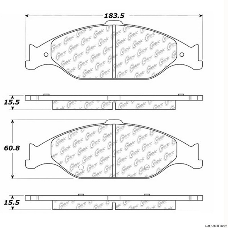 Centric 300.08040 Disc Brake Pad Set - Front