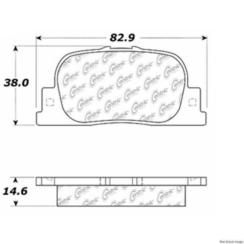 Centric 300.08350 Disc Brake Pad Set - Rear