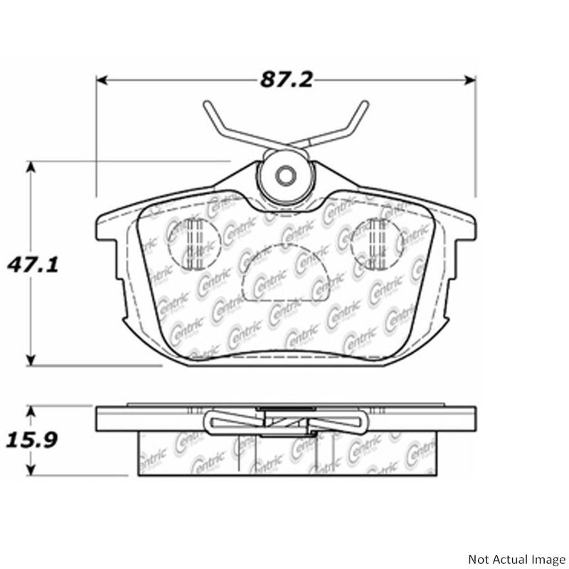 Centric 300.08380 Disc Brake Pad Set - Rear