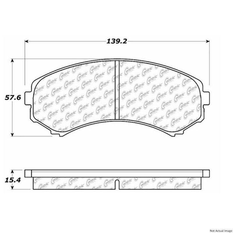 Centric 300.08670 Disc Brake Pad Set - Front