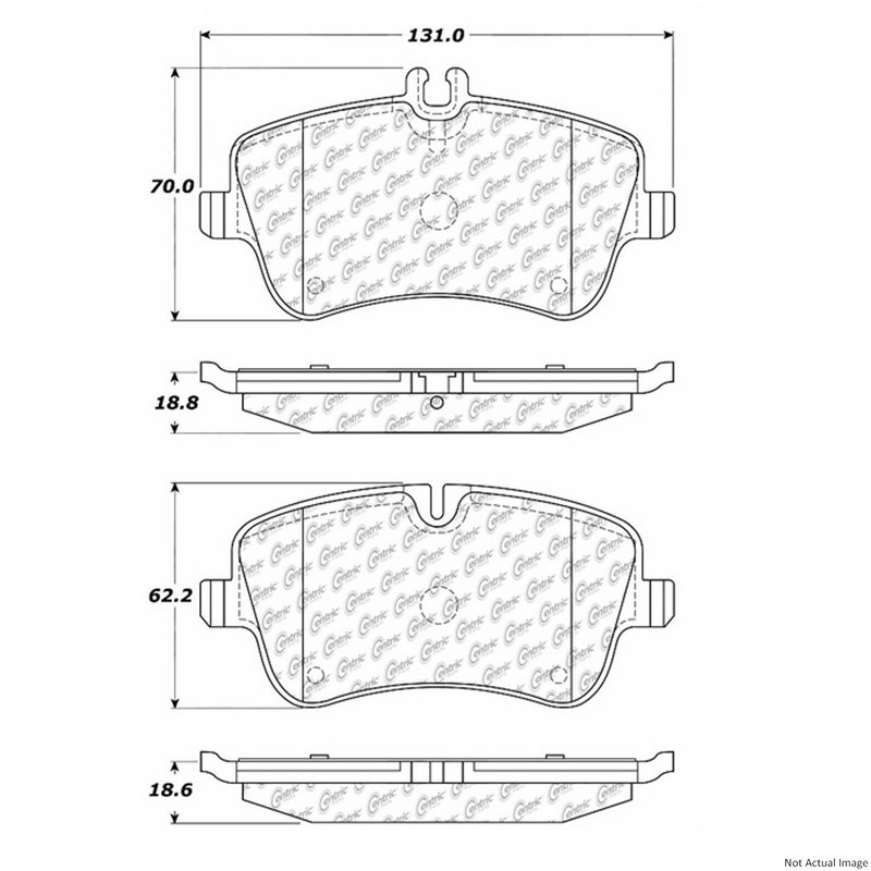 Centric 300.08720 Disc Brake Pad Set - Front