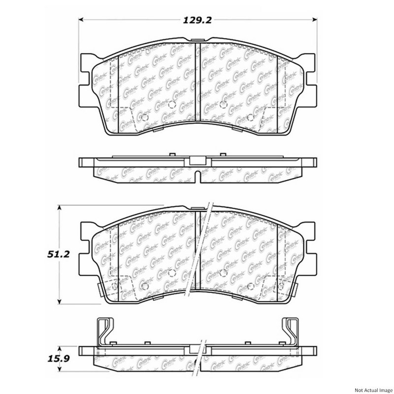 Centric 300.08890 Disc Brake Pad Set - Front