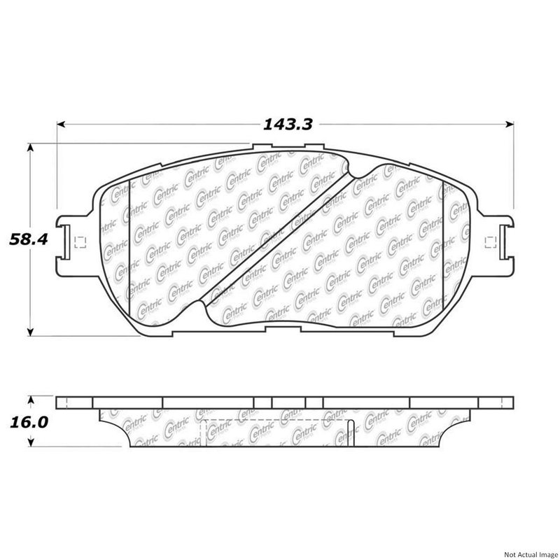 Centric 300.09060 Disc Brake Pad Set - Front