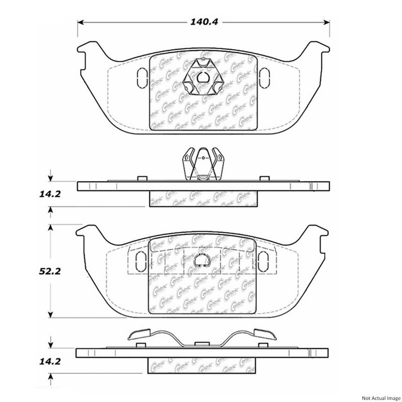 Centric 300.09520 Disc Brake Pad Set - Rear