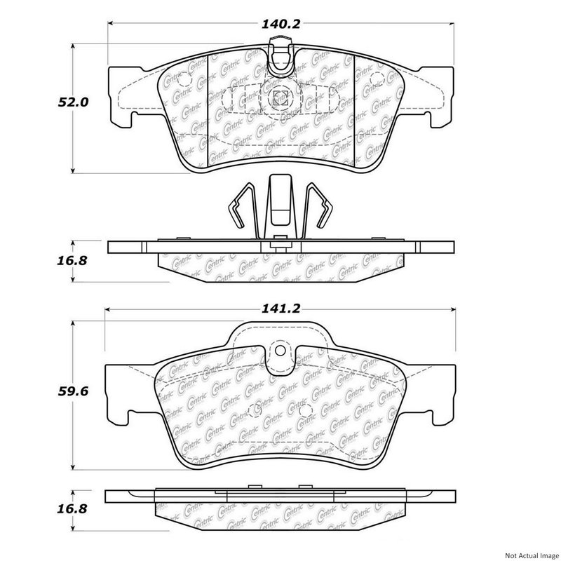 Centric 300.11220 Disc Brake Pad Set - Rear