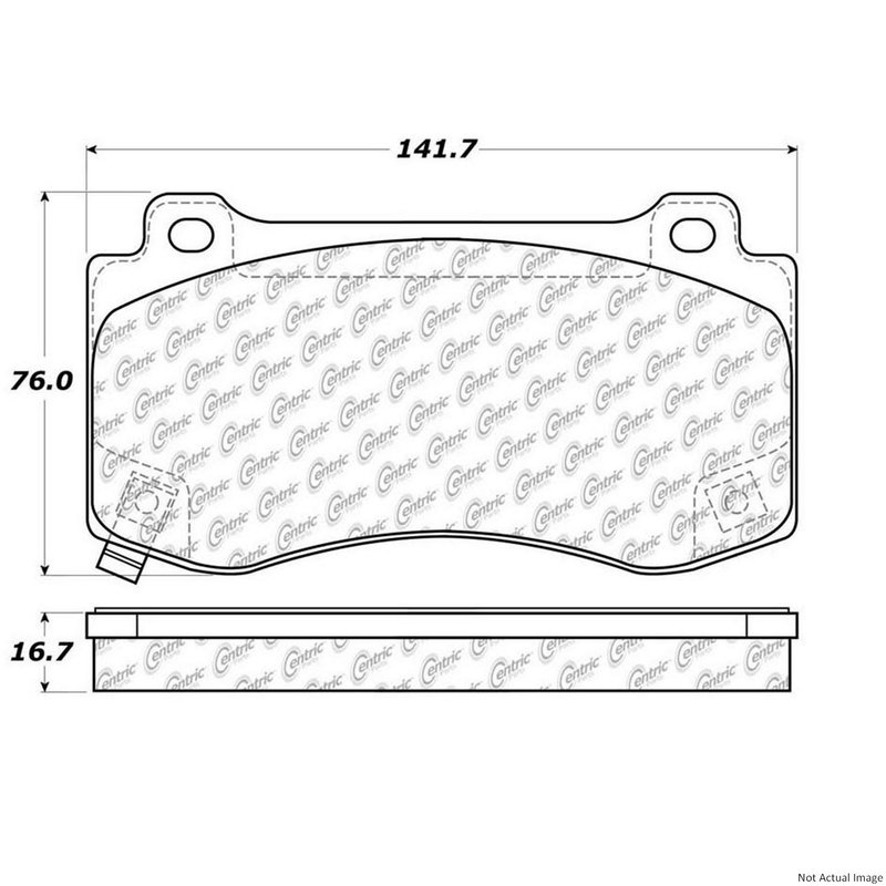Centric 300.11490 Disc Brake Pad Set - Front