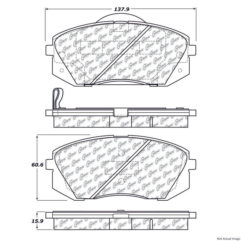Centric 300.12950 Disc Brake Pad Set - Front
