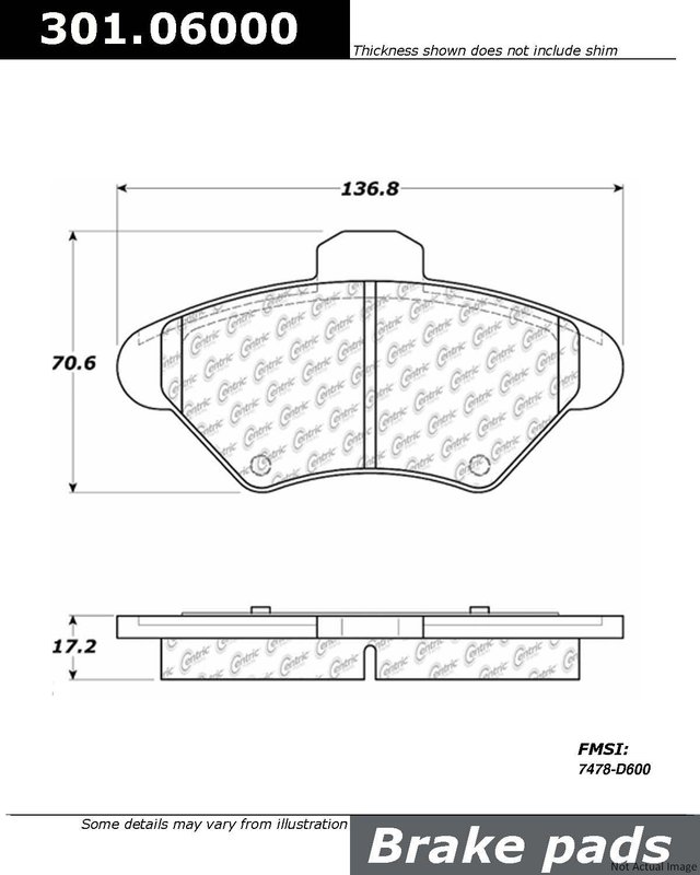 Centric 301.06000 Disc Brake Pad Set - Front