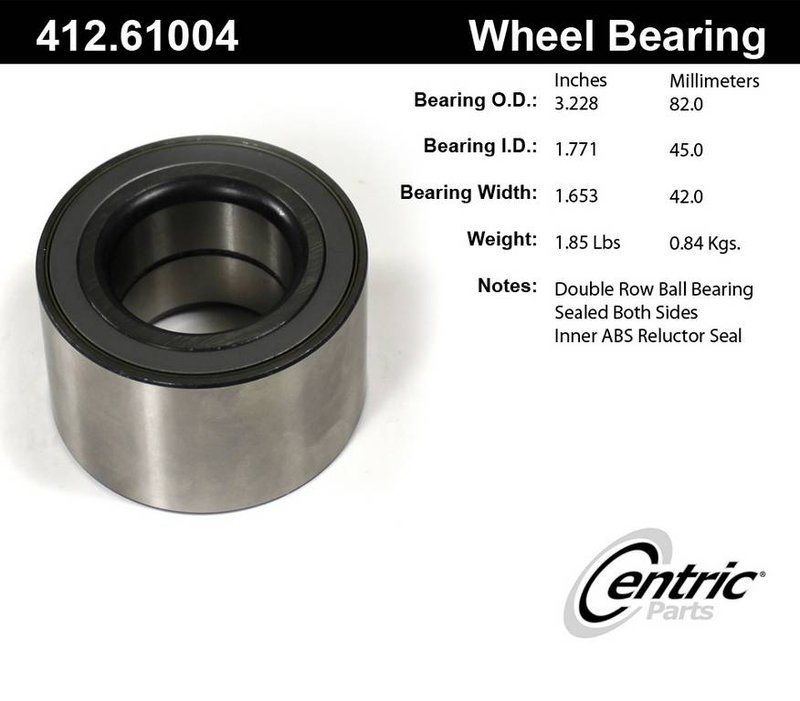 Centric 412.61004 Wheel Bearing - Front