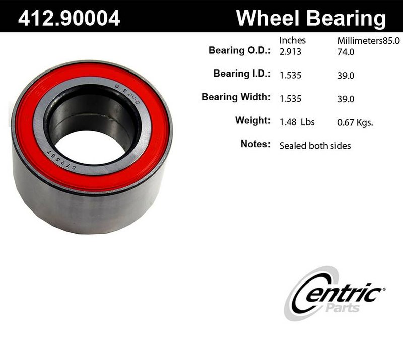 Centric 412.90004E Wheel Bearing - Front or Rear