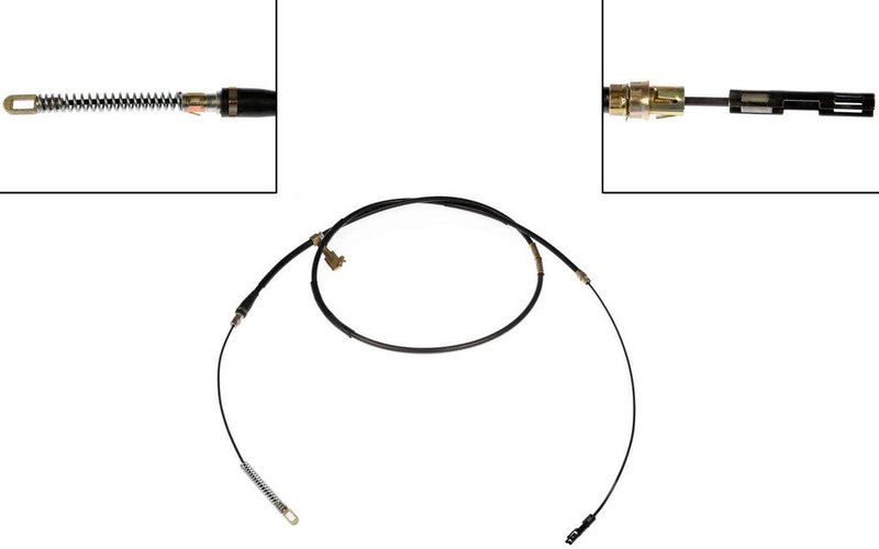 Dorman C660101 Parking Brake Cable - Rear Rearward or Rear Right