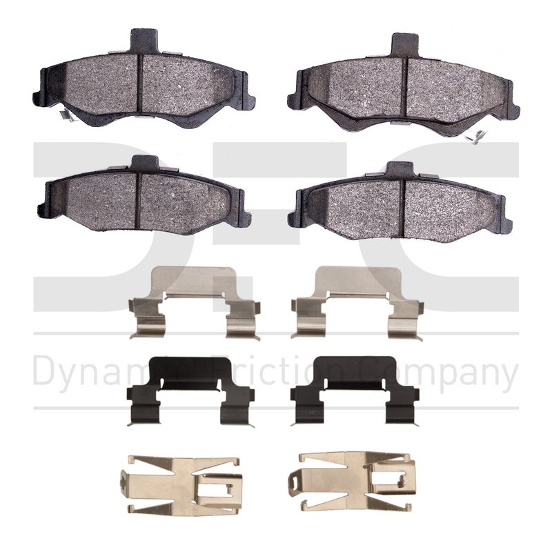 Dynamic Friction 1551-0750-01 Disc Brake Pad Set - Rear